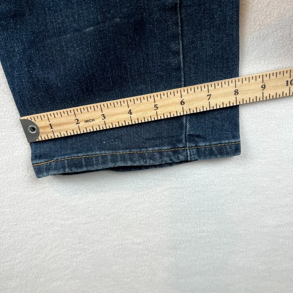 Levis 505 Jeans Mens 34x30 Regular Fit Dark Wash Denim Pants Classic‎